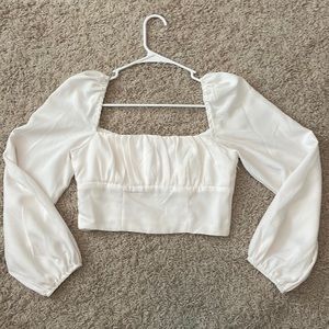 White Princess Polly Top
